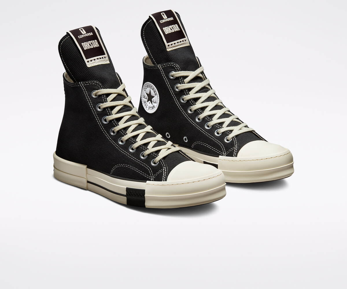 Converse x Rick Owens - DRKSHDW - DRKSHDW DRKSTAR Chuck 70 - Black/Egret/Black - A00130C