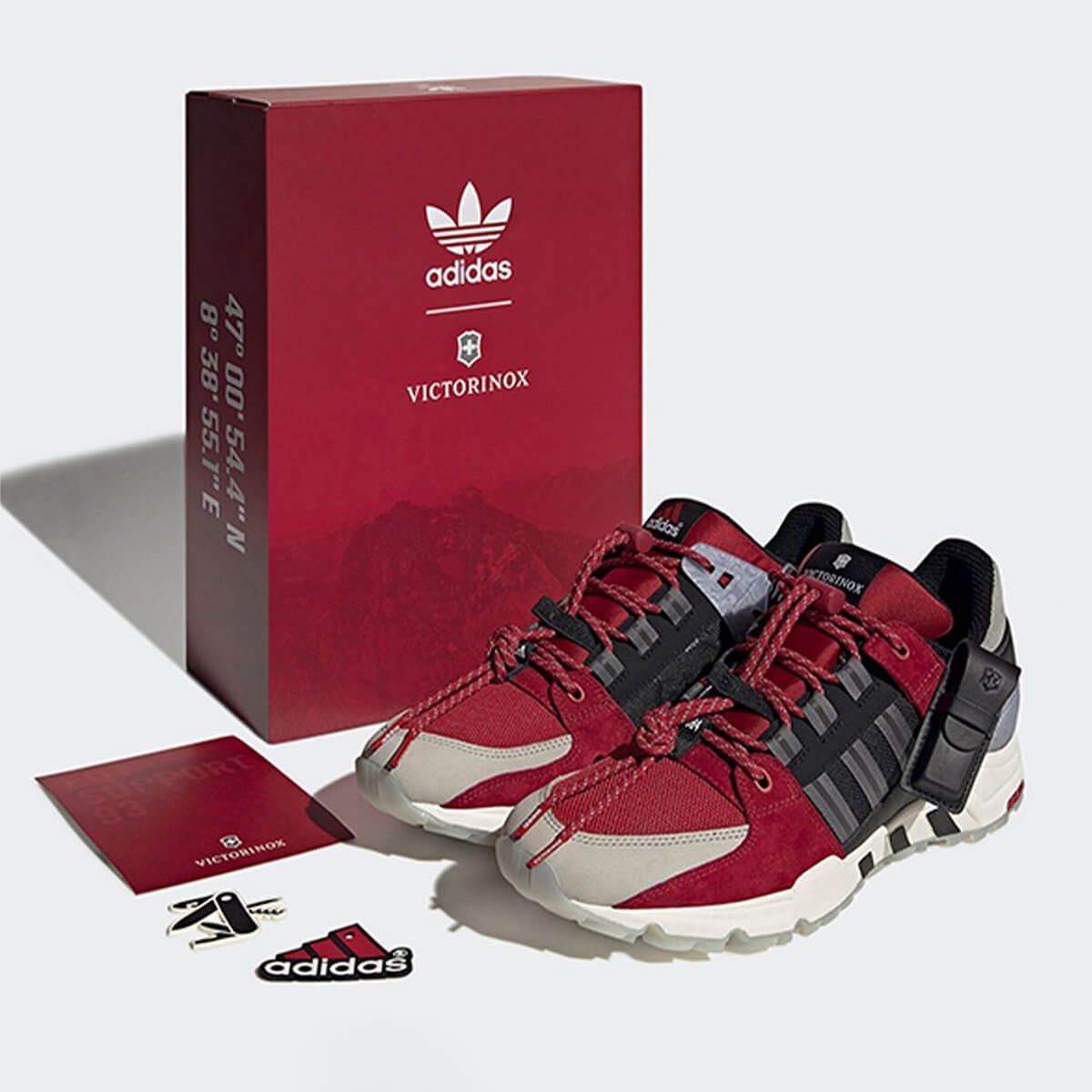adidas x Victorinox - EQT Support 93 - "Swiss Army Knife" - cardinal red/black/grey - GV6830
