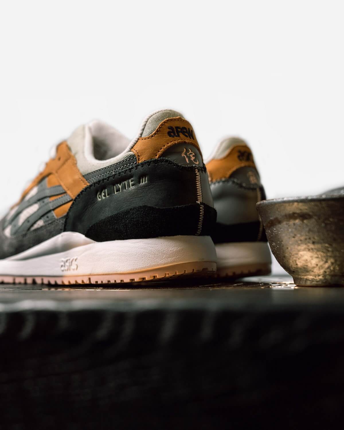 heel details - AFEW x ASICS Gel-Lyte III - "Beauty of Imperfection CP 1/1"