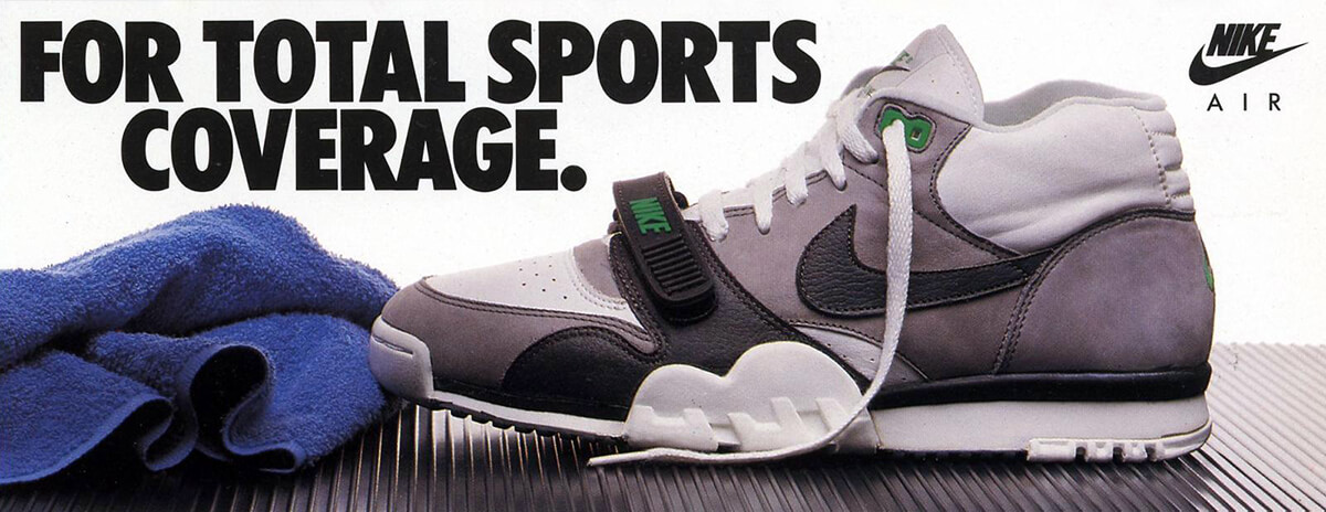 Nike - Air Trainer 1 - white/medium grey/black/chlorophyll - 6473 - 1987 Tinker Hatfield Design