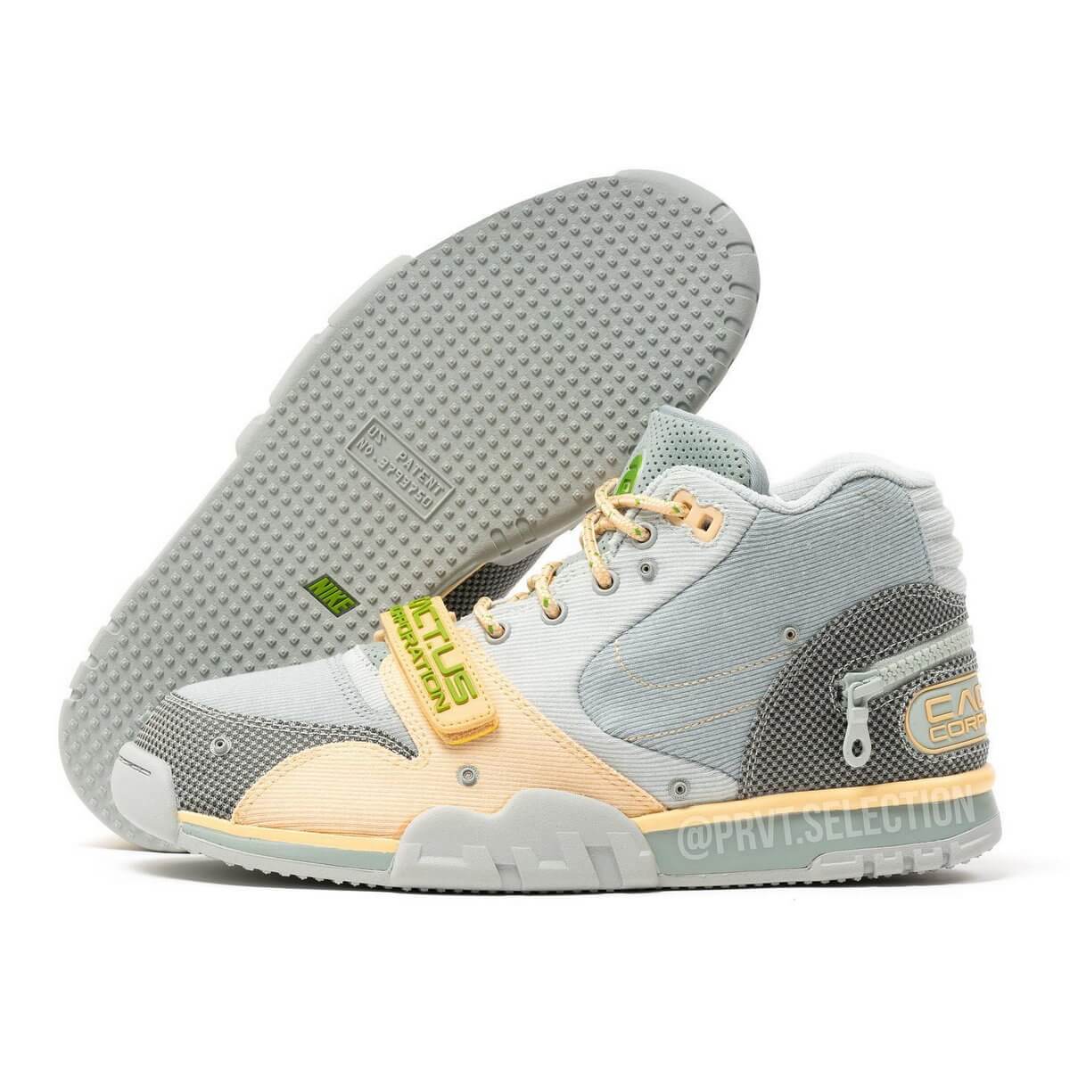 Nike x Travis Scott Cactus Jack - Air Trainer 1 - light smoke grey/honeydew-particle grey - DH7338