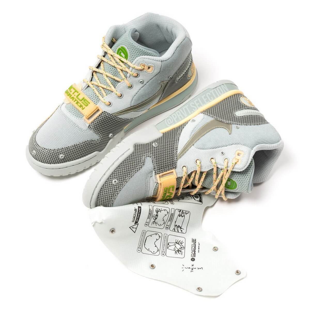 Nike x Travis Scott Cactus Jack - Air Trainer 1 - light smoke grey/honeydew-particle grey - DH7338