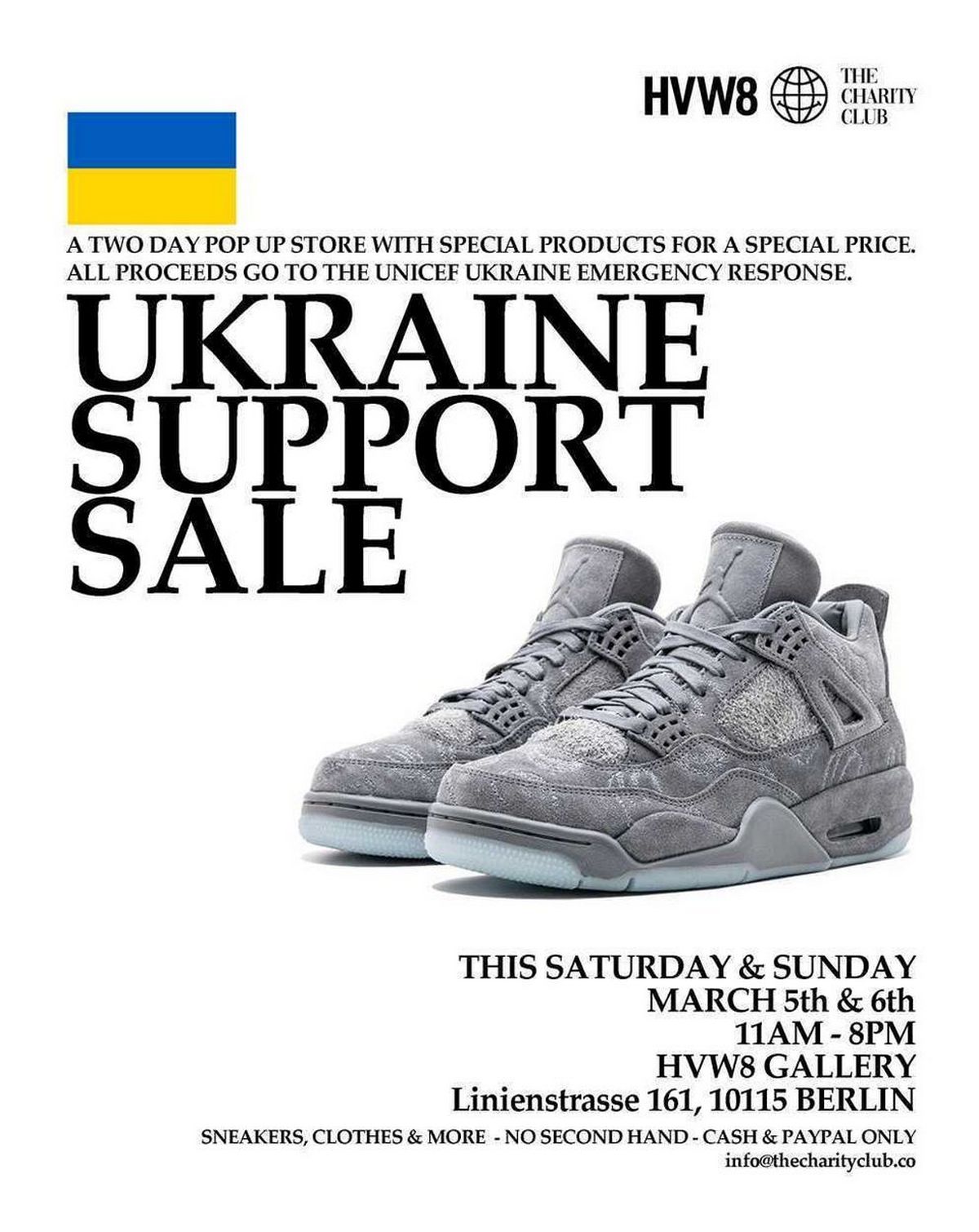 Ukraine Support Sale: The Charity Club x HVW8 Gallery, Berlin