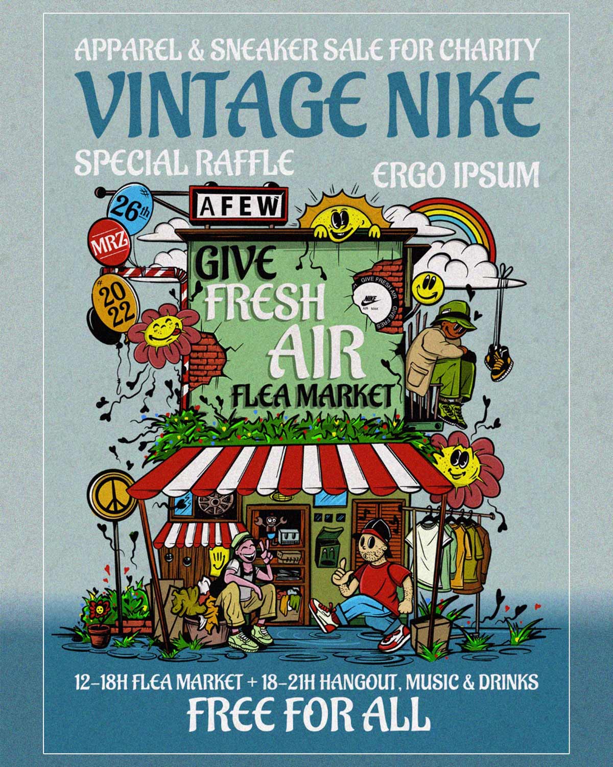 Nike Air Max Day 2022:  „Give Fresh Air“ Flea Market bei AFEW-Store