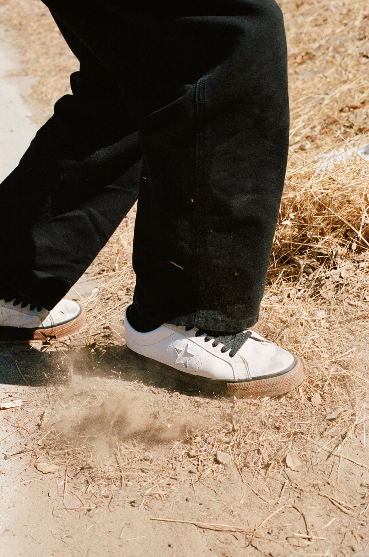 on feet - Converse CONS x Carhartt WIP One Star Pro Ox - White / Black / Gum Honey - 172551C