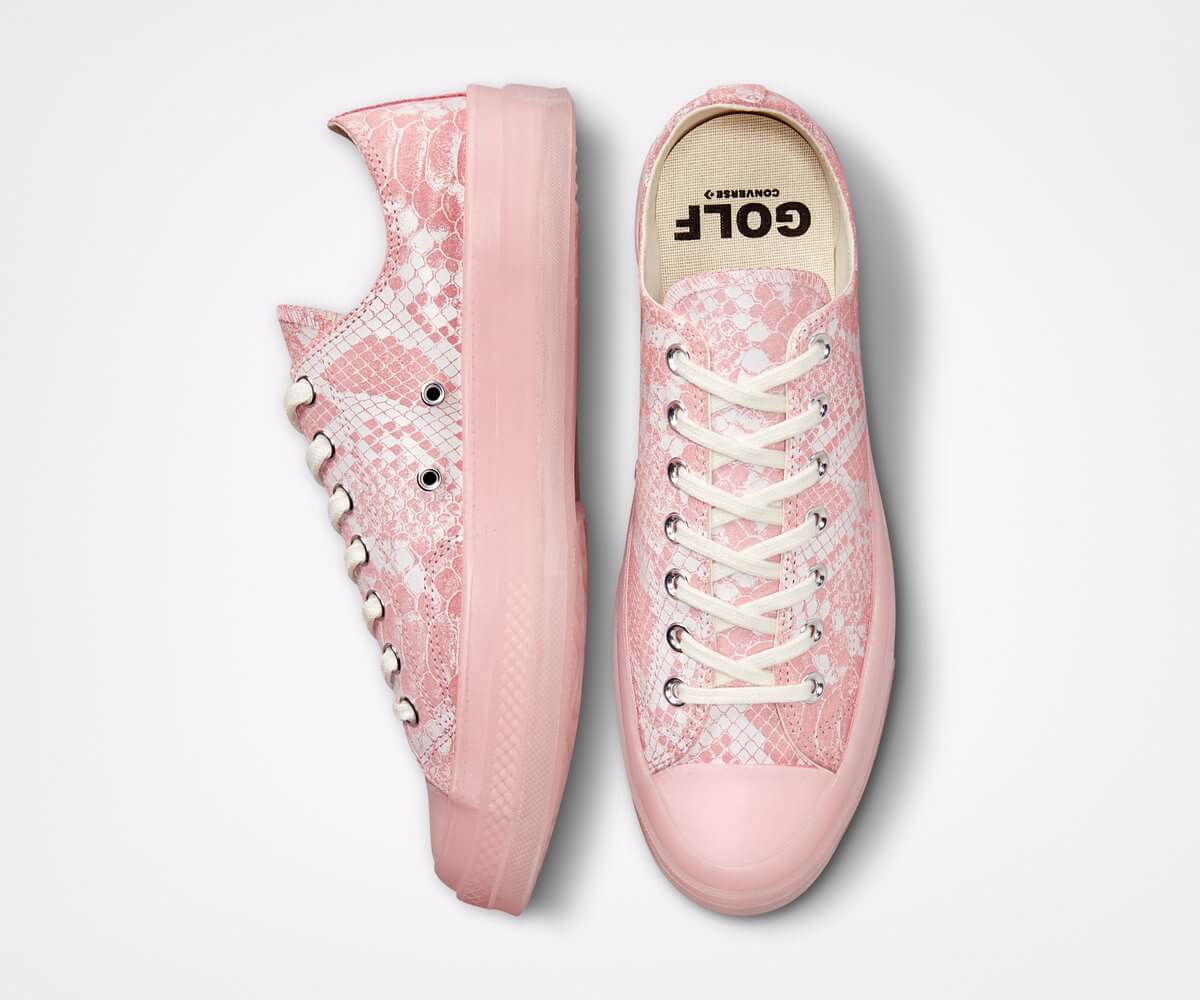 Converse x Golf Wang - Chuck 70 "Snake" - Pink Dogwood / Vintage White - 173189C