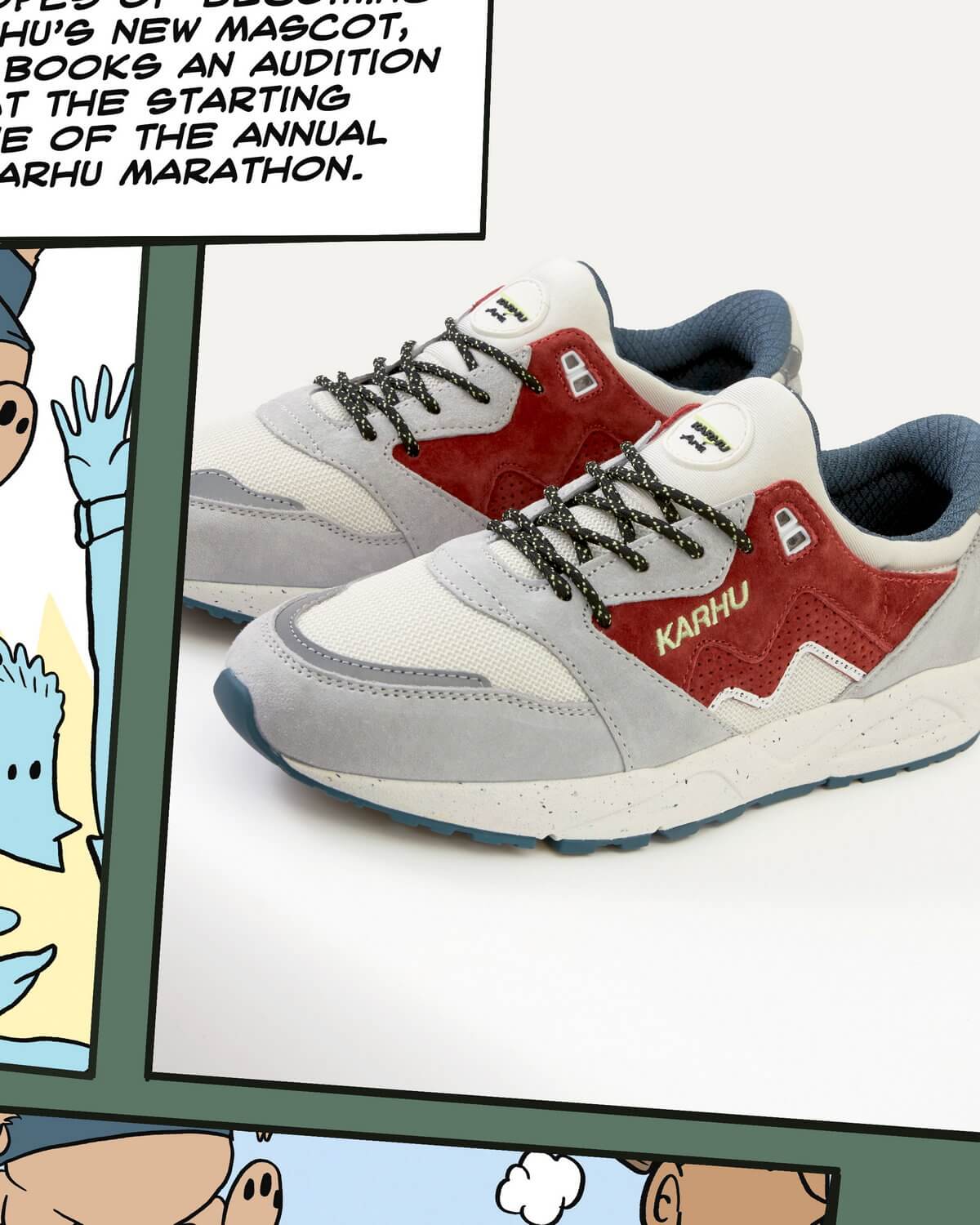 Karhu - Aria 95 - Mascot Pack 1 - dawn blue/hot sauce - F803085