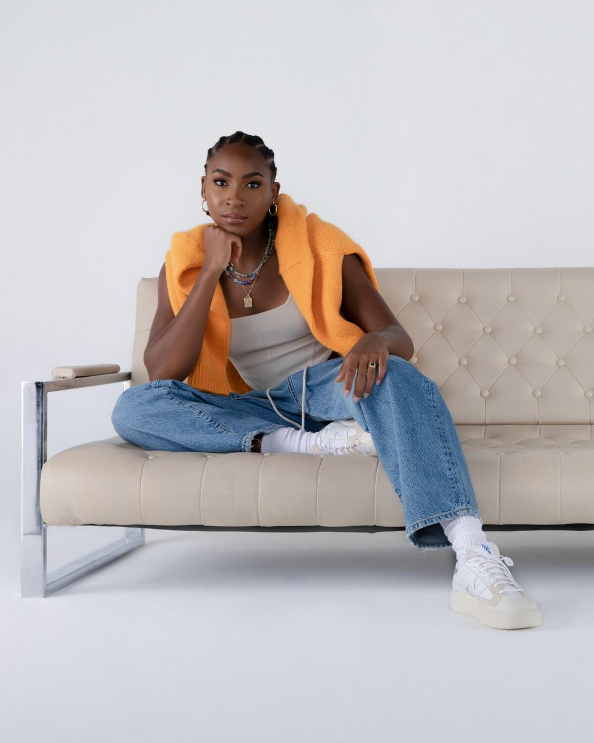 Coco Gauff sporting the New Balance CT302