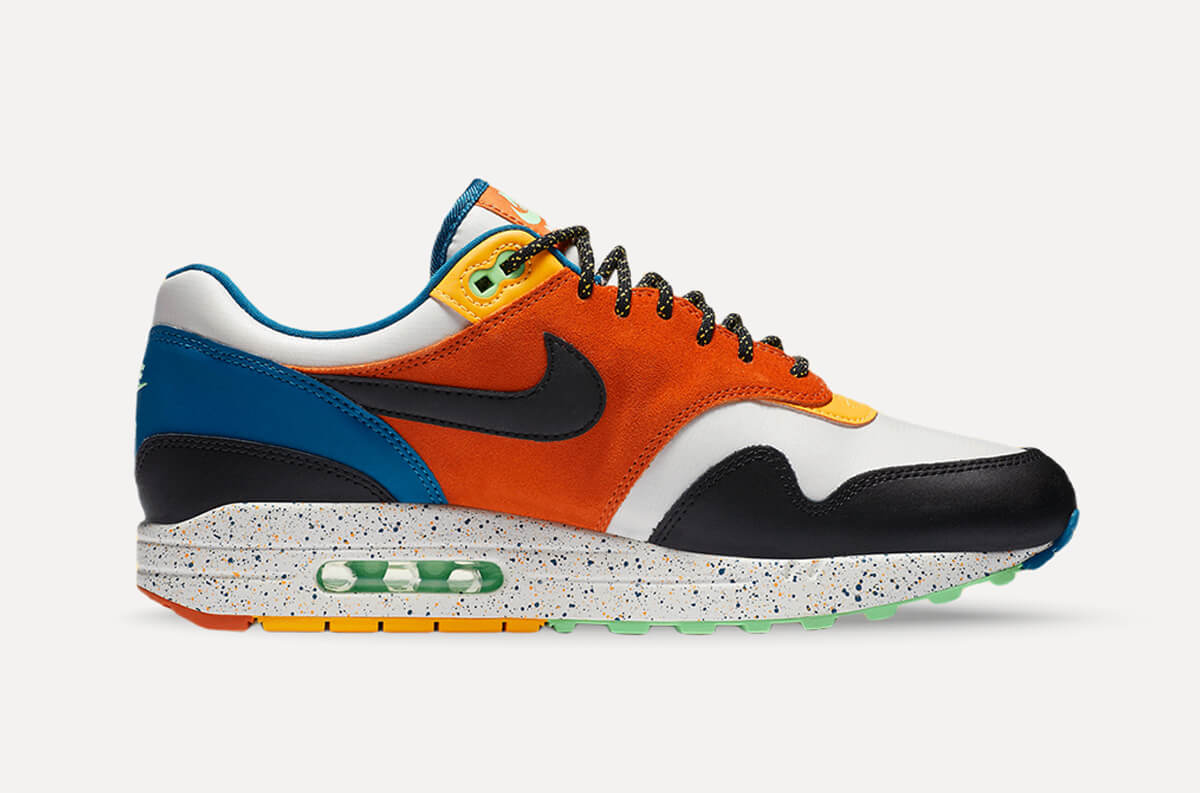 product - Nike - Air Max 1 - "Multi Mix" - white / black - rust - blue - CZ8140-001