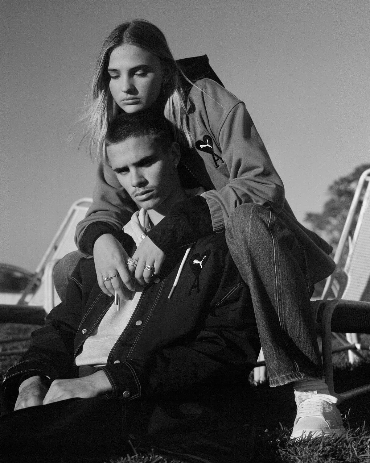 Mia Regan und Romeo Beckham - PUMA x AMI Sneaker & Apparel Collection