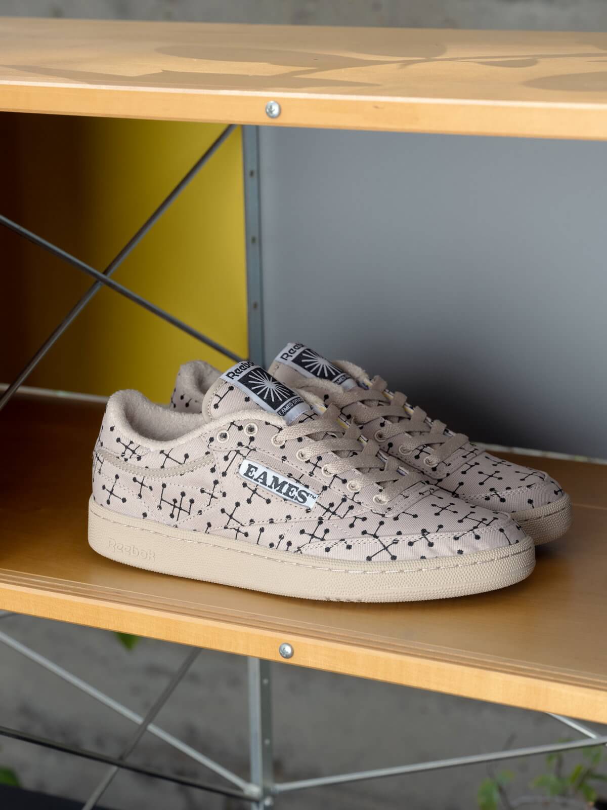 Reebok x Eames - Club C 85 "Dots" - modern beige/modern beige/core black - GY1069