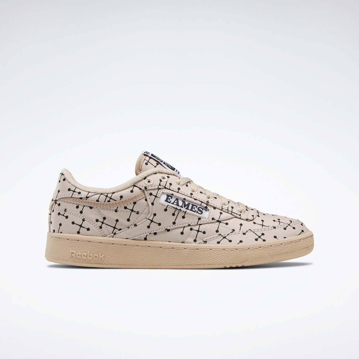 Reebok x Eames - Club C 85 "Dots" - modern beige/modern beige/core black - GY1069