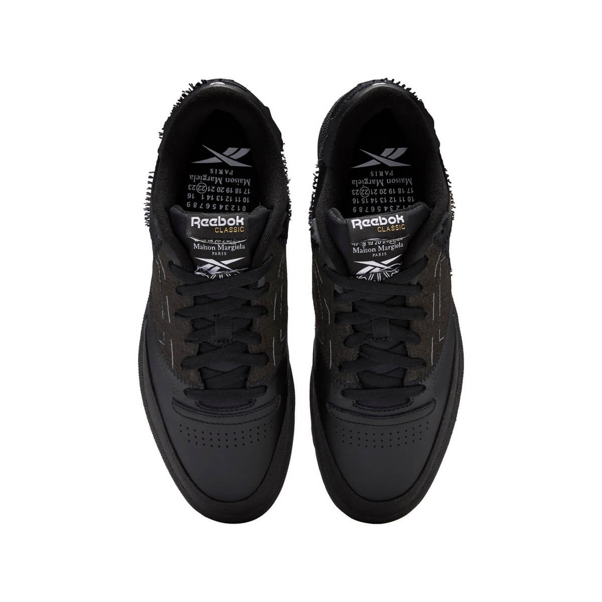 Reebok x Maison Margiela Project 0 Classic Leather & Club C black & white