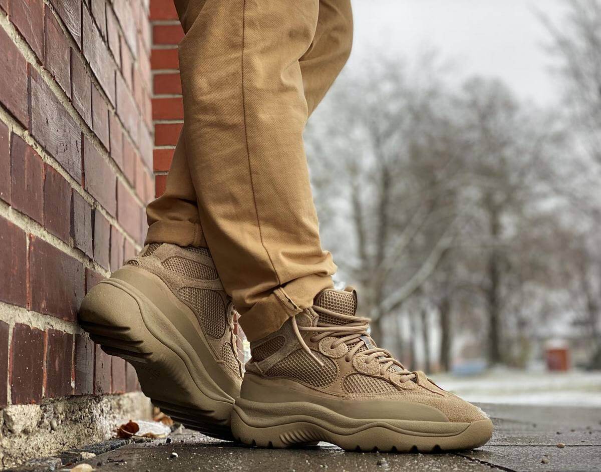 on feet - adidas Yeezy Desert Boot "Rock" - Rock/Rock/Rock - EG6462