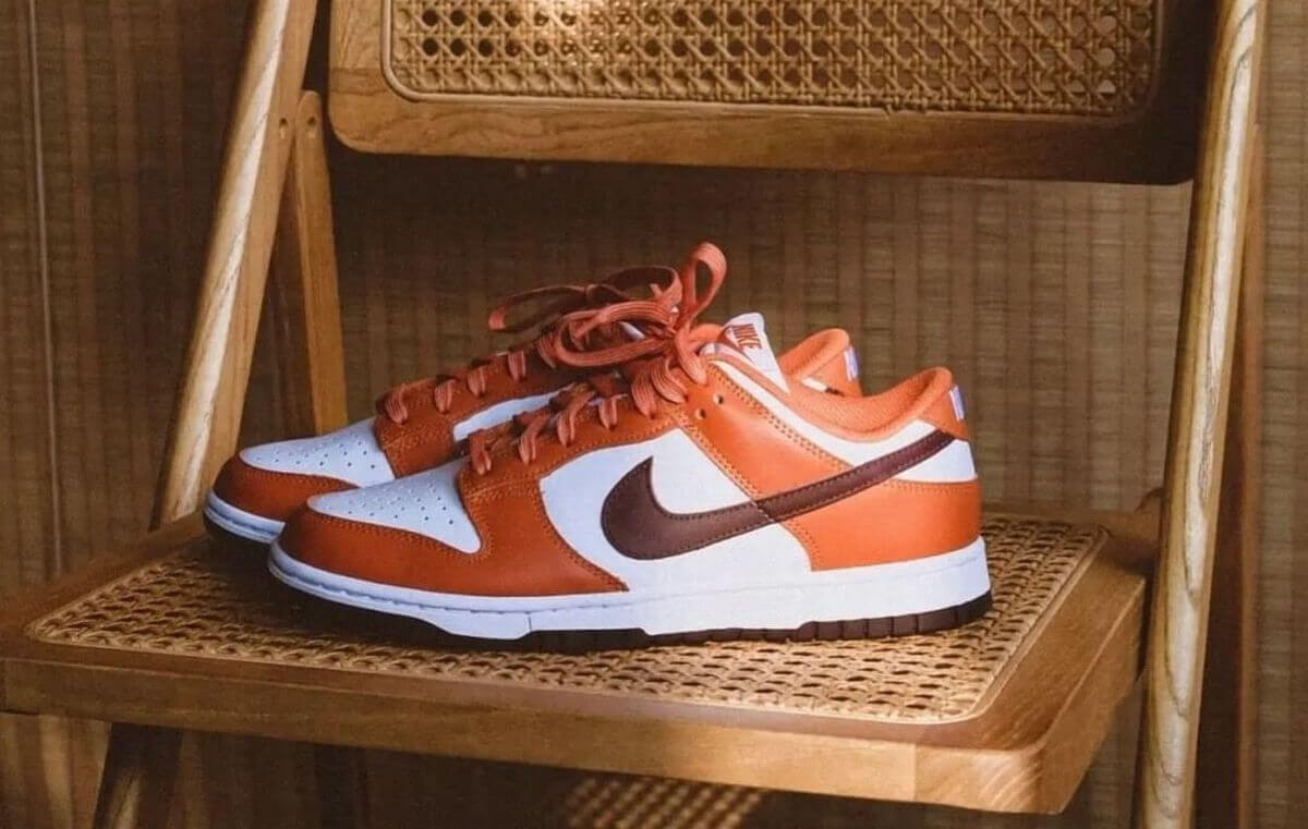 Nike Wmns Dunk Low - "Bronze Eclipse" - Mesa Orange/White-Brown - DQ4697-800