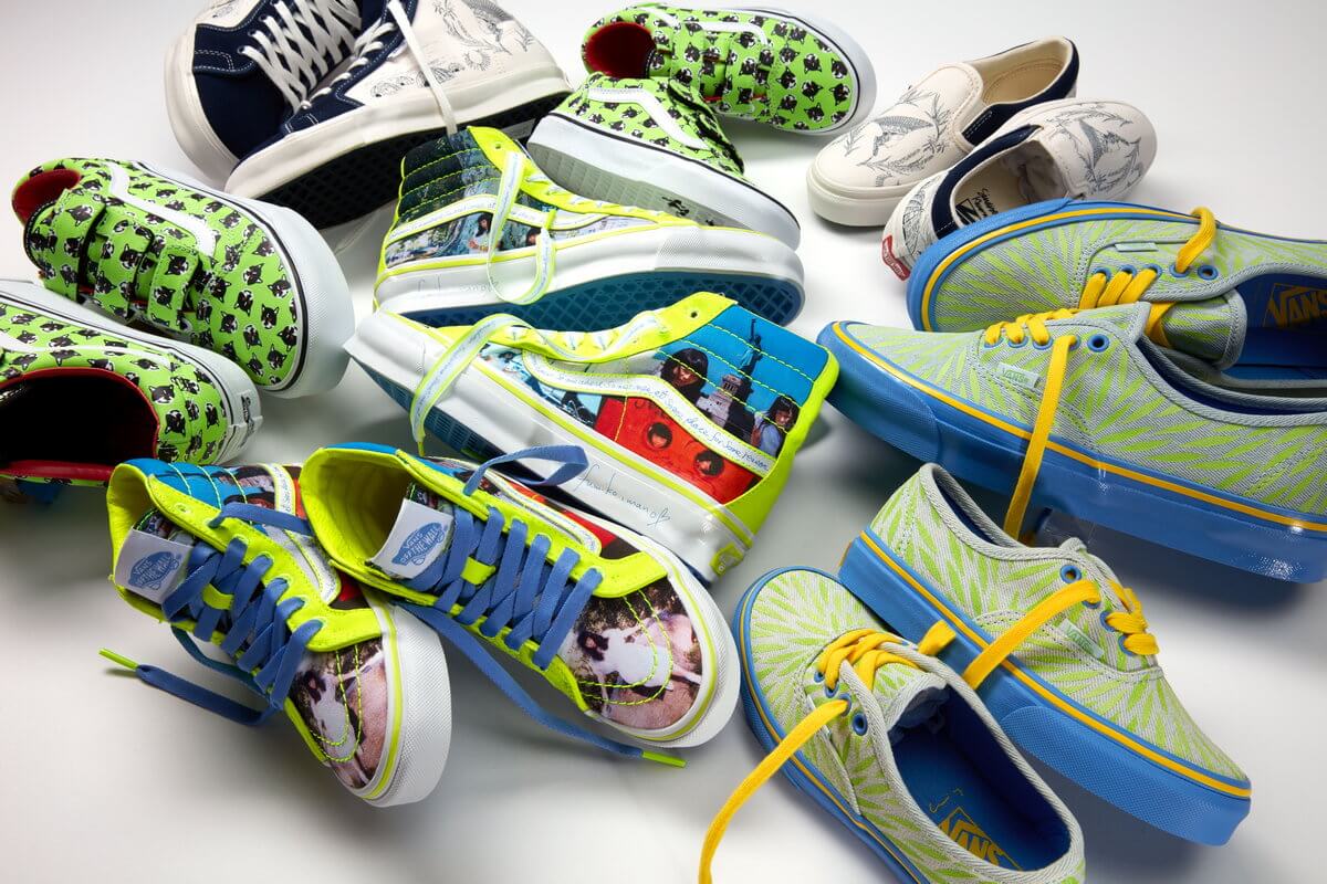 Vault by Vans x Sarah Andelman Capsule Collection feat. Sk8-Hi LX, Style 24 NTC LX, Old Skool V Platform