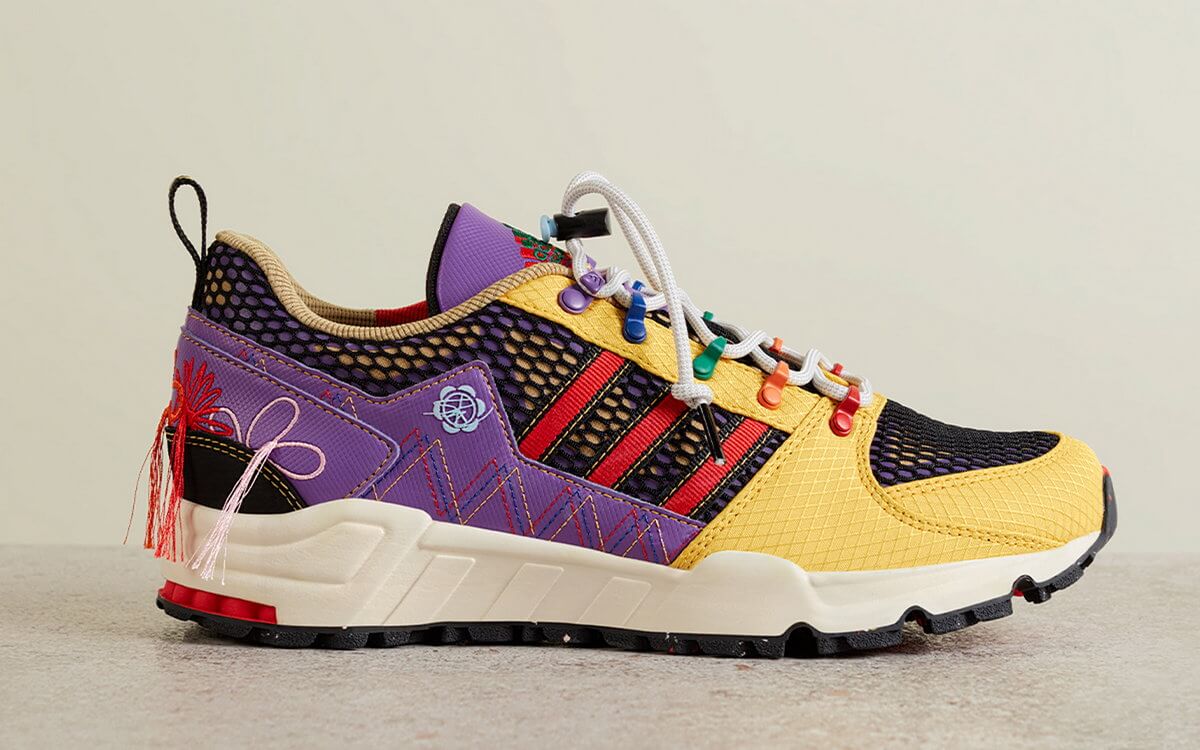 adidas Originals x Sean Wotherspoon - Equipment Support 93 - "Superearth" - Bold Gold / Red / Active Purple - GX3893