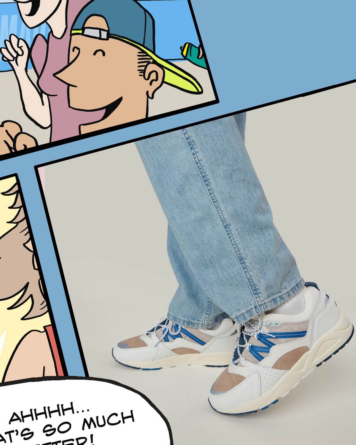 Karhu - Fusion 2.0 - Mascot Pack 2 - Bright White / Vallarta Blue - F804115