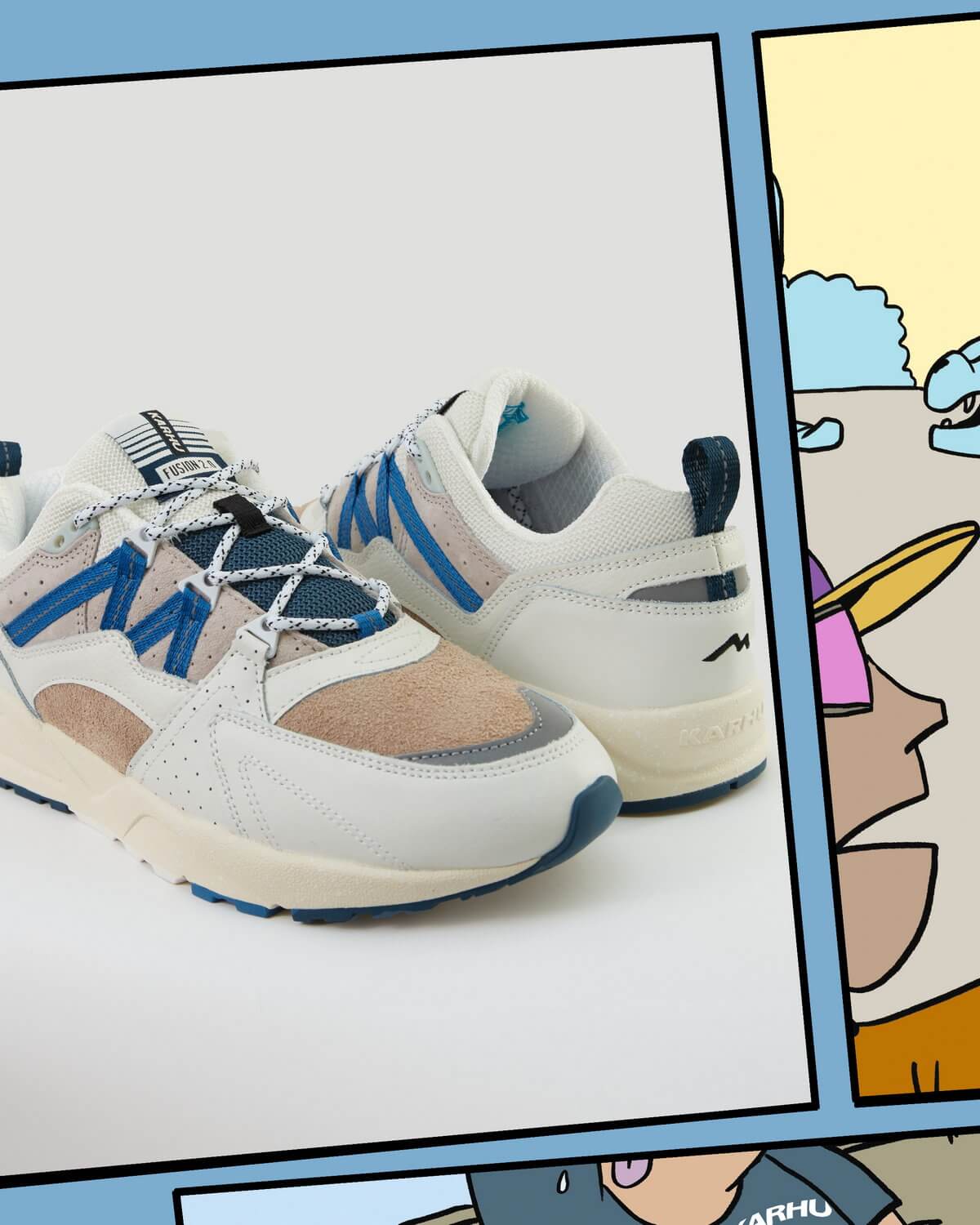 Karhu - Fusion 2.0 - Mascot Pack 2 - Bright White / Vallarta Blue - F804115