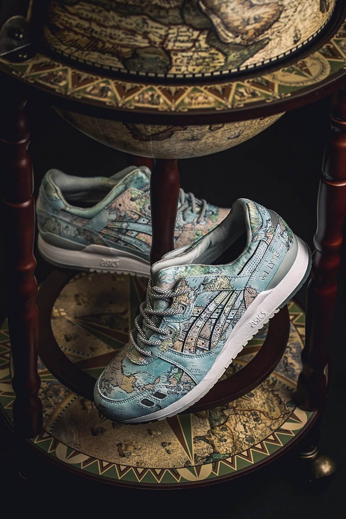 ASICS x atmos Gel-Lyte III World Map blue/blue 1191A197-400