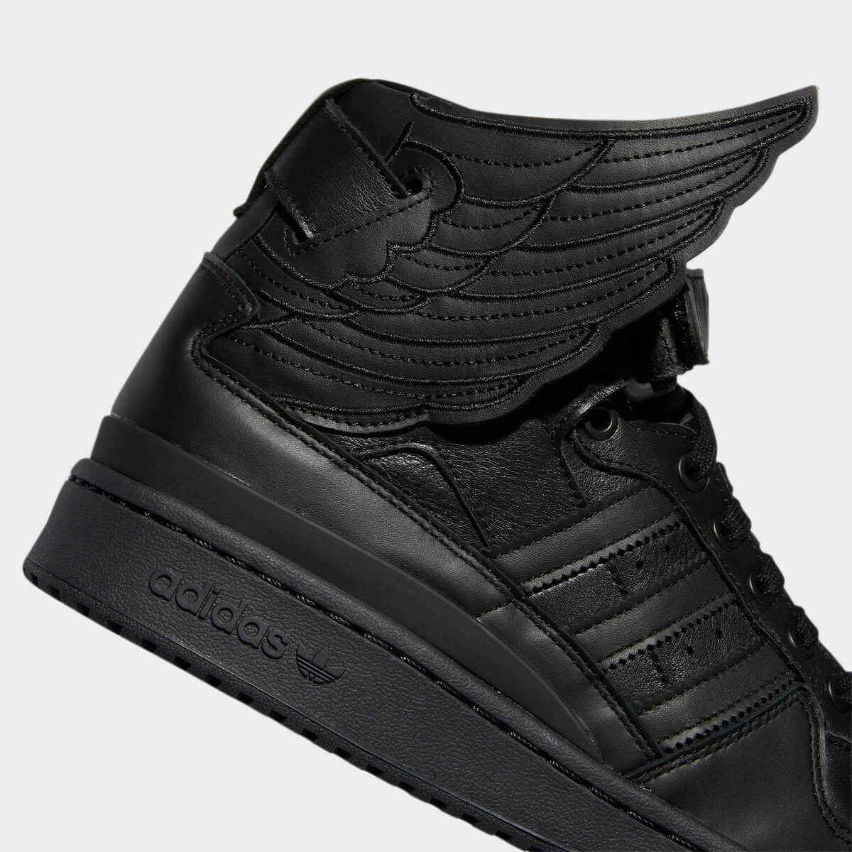 adidas x Jeremy Scott Forum High "Wings 4.0" - Core Black/Core Black-Core Black - GY4419