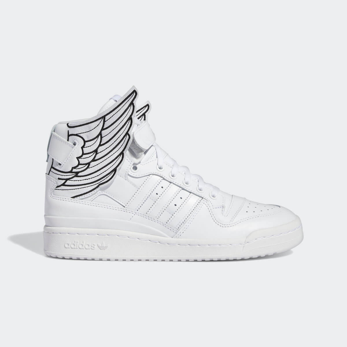 adidas x Jeremy Scott Forum High "Wings 4.0 - Reverse" Core Black & Footwear White