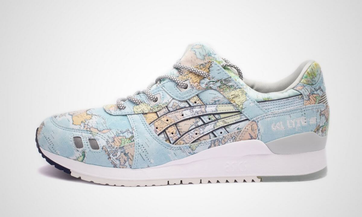 product - ASICS x atmos Gel-Lyte III World Map - blue/blue - 1191A197-400