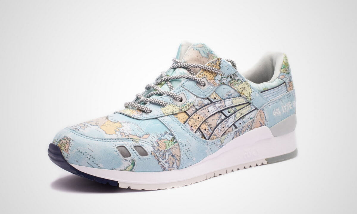 product - ASICS x atmos Gel-Lyte III World Map - blue/blue - 1191A197-400