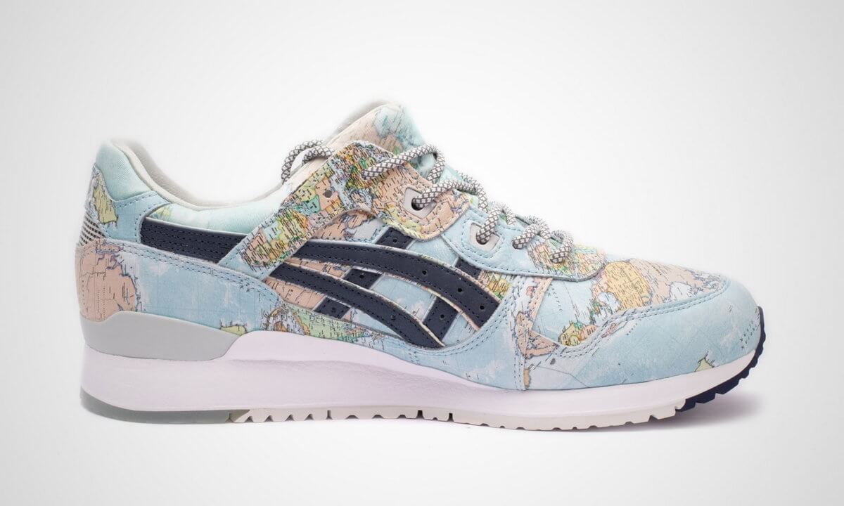 product - ASICS x atmos Gel-Lyte III World Map - blue/blue - 1191A197-400