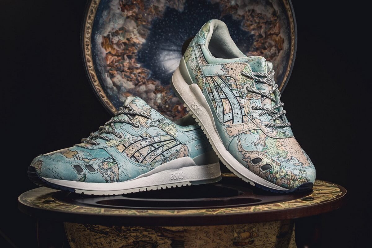 ASICS x atmos Gel-Lyte III World Map - blue/blue - 1191A197-400