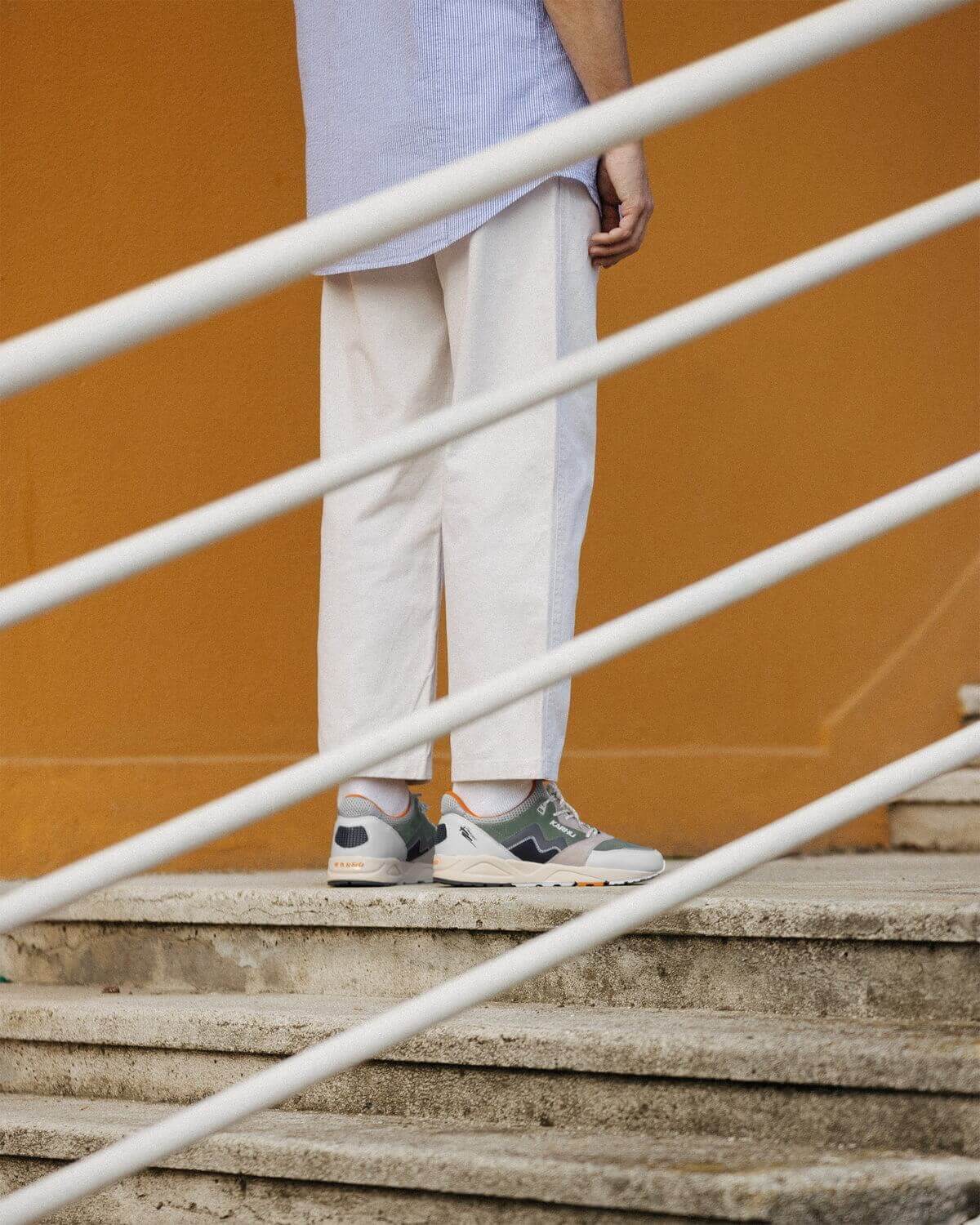 on feet - Karhu - Aria 95 - lily white/india ink - F803083