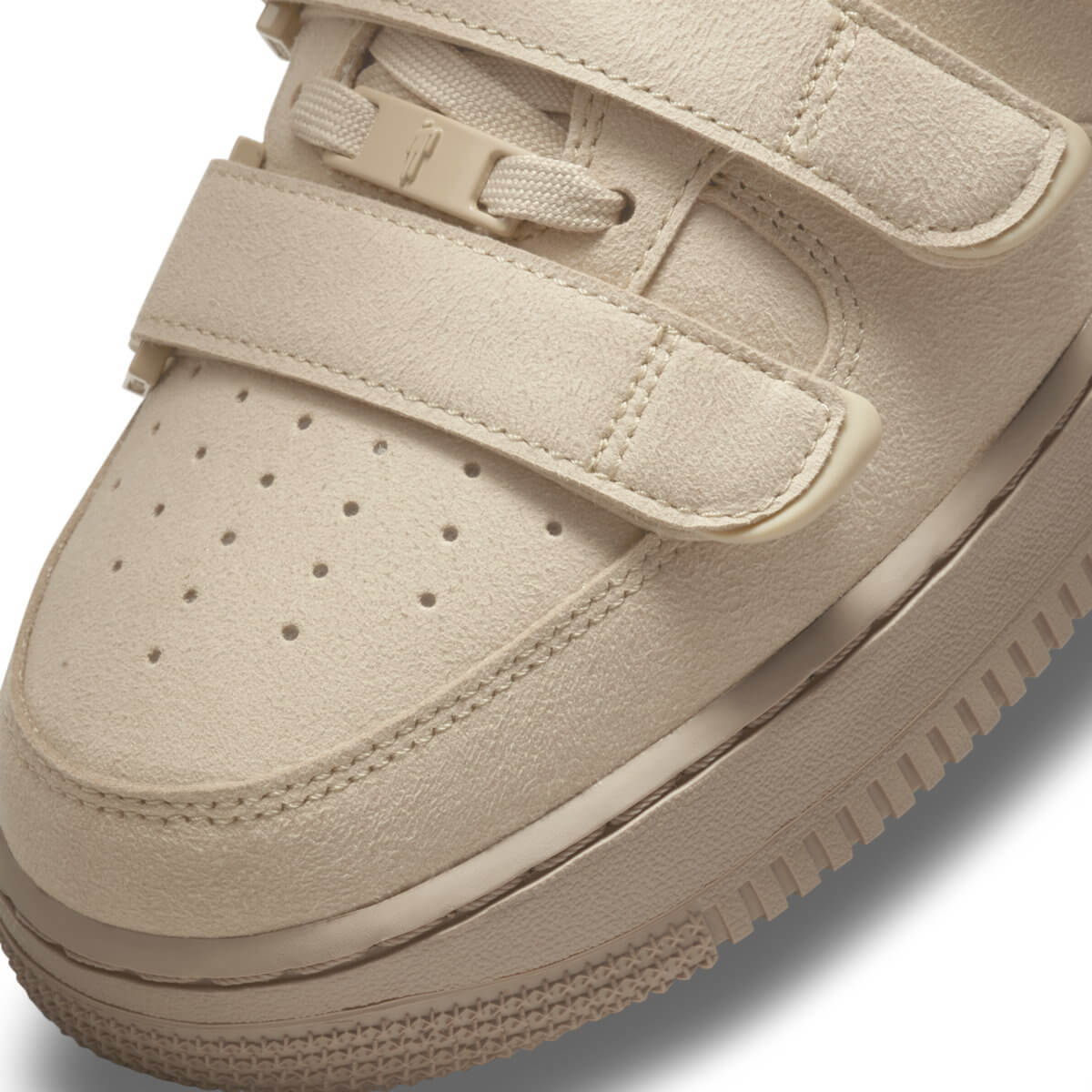 toe box detail - Nike x Billie Eilish Air Force 1 Billie "Mushroom" - DM7926-200
