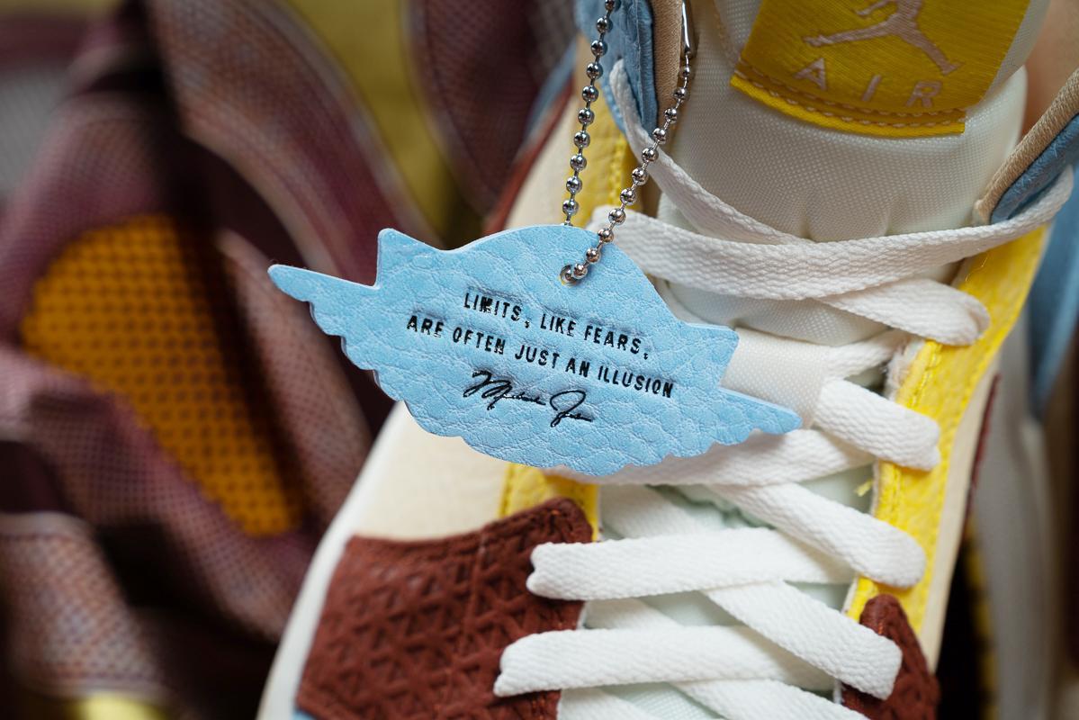 hangtag - Nike x Maison Chateau Rouge - Air Jordan 1 Mid SE - "Fearless" - Pale Vanilla/Cinnamon - CU2803-200