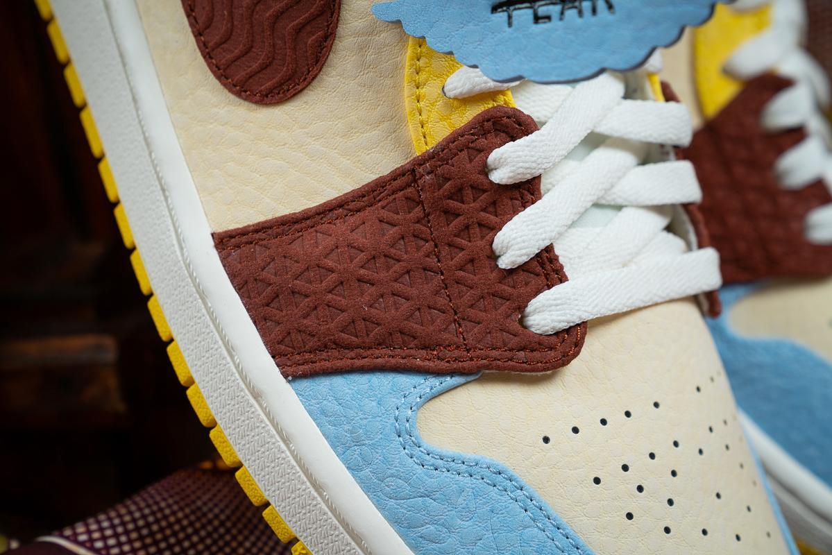 toebox - Nike x Maison Chateau Rouge - Air Jordan 1 Mid SE - "Fearless" - Pale Vanilla/Cinnamon - CU2803-200