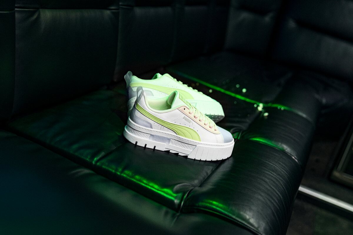 Puma Mayze Lth Pop - white/arctic ice