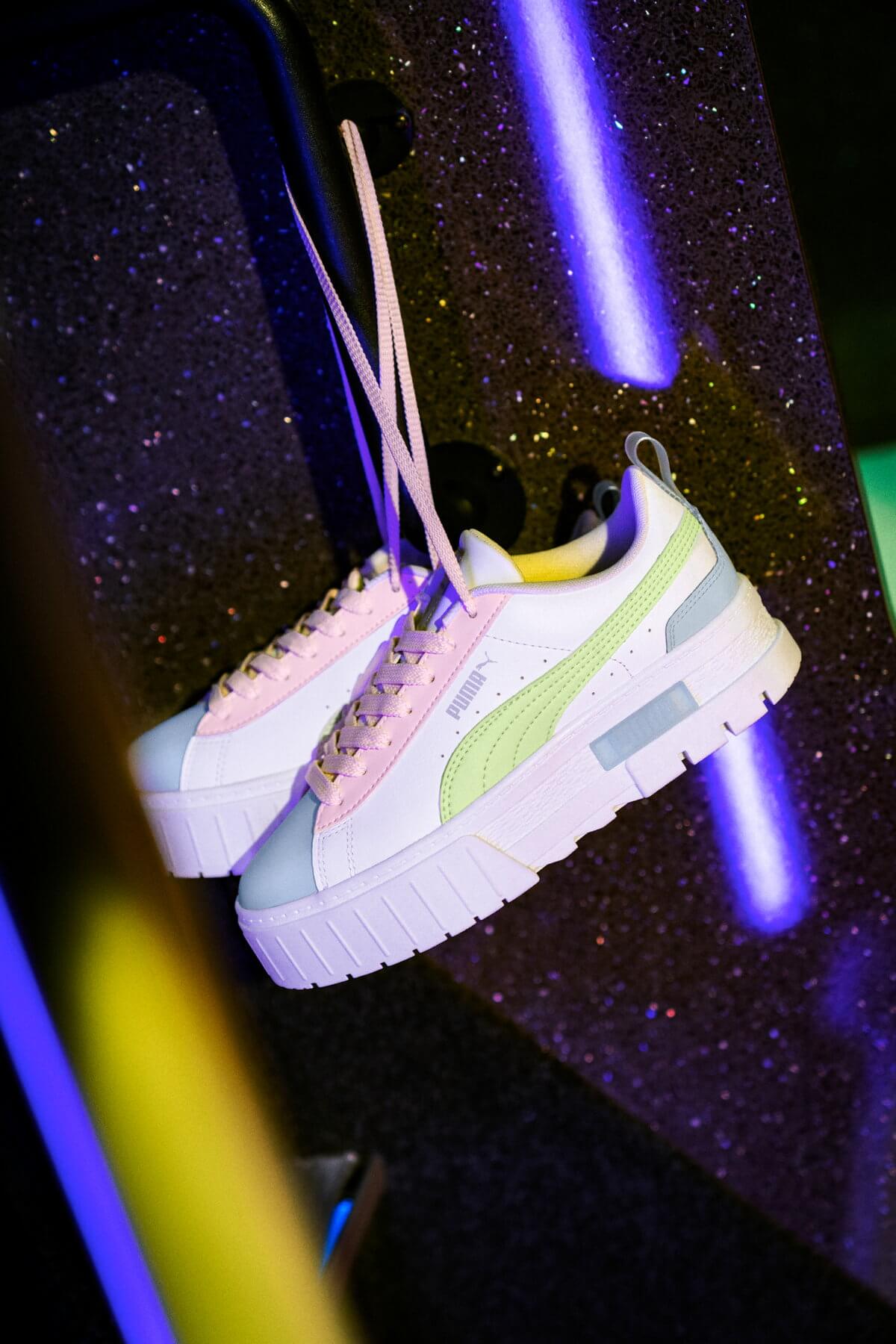 Puma Mayze Lth Pop - white/arctic ice