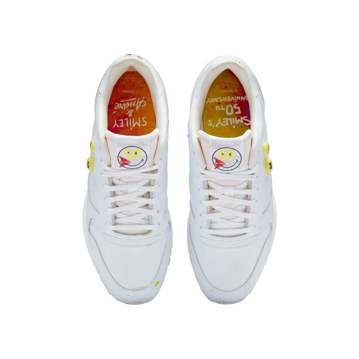 product on white - Reebok x SMILEY x Mr. André - Classic Leather Pump 50th - GY1580