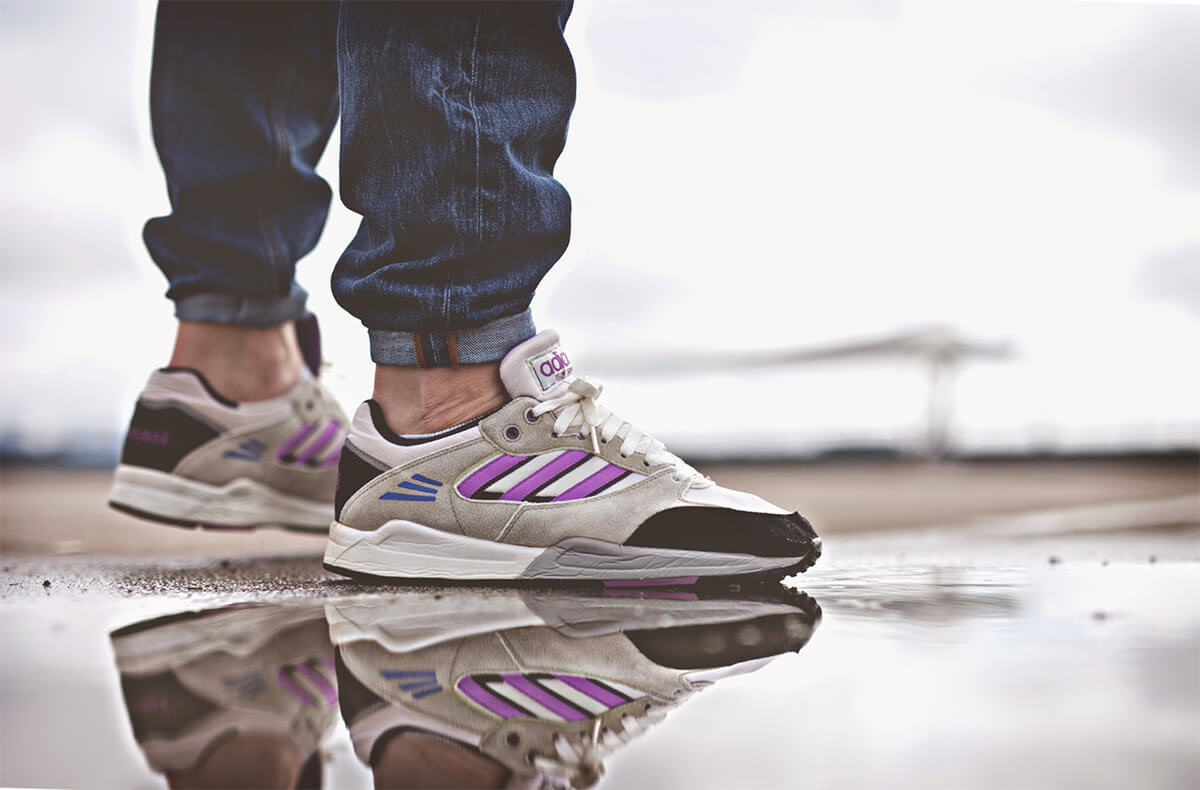 on feet - adidas Originals - Tech Super - running white/bliss/vivid pink - Q20307