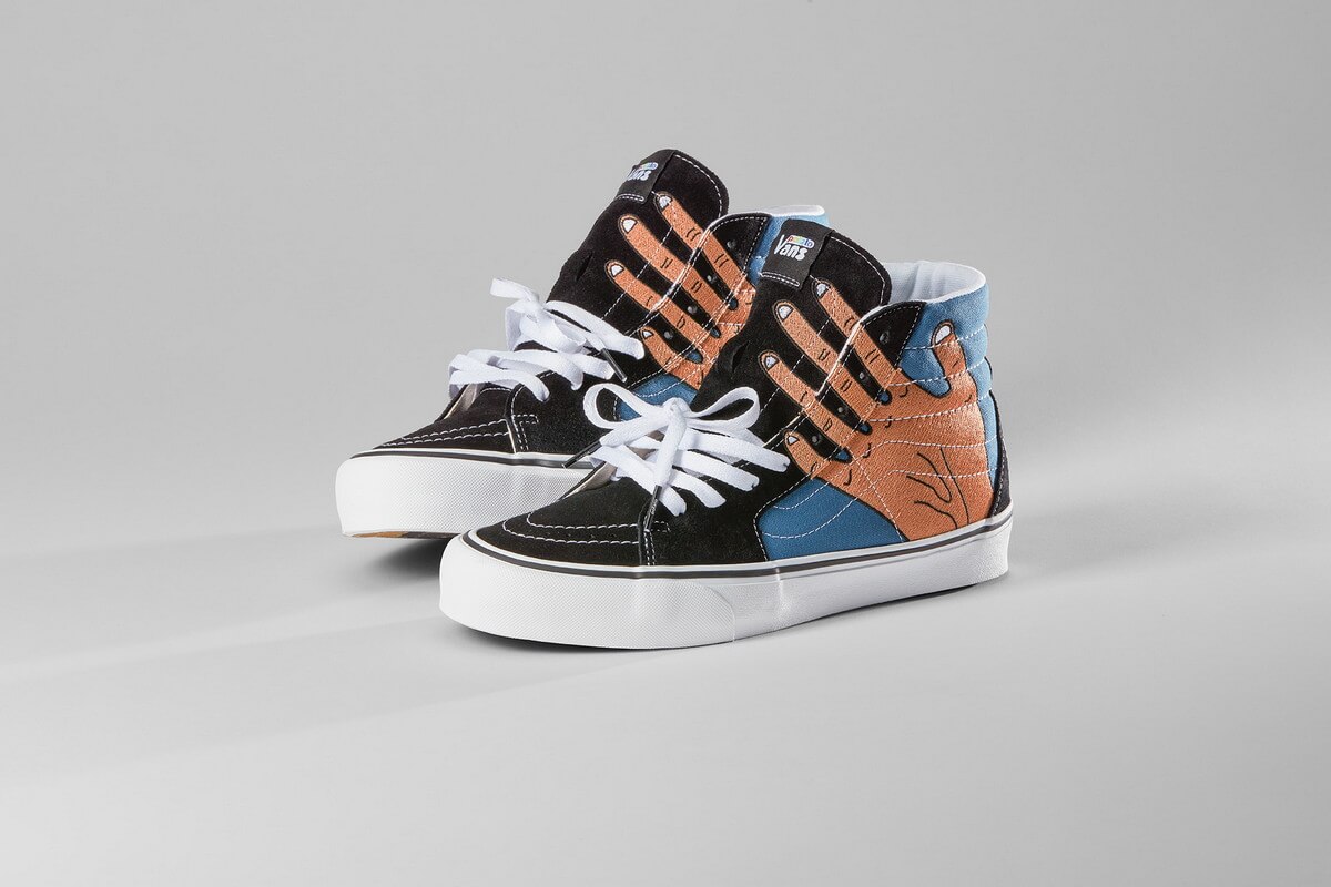 Vault by Vans x Imran Potato Sneaker Collab feat. Sk8-Hi VR3 blue