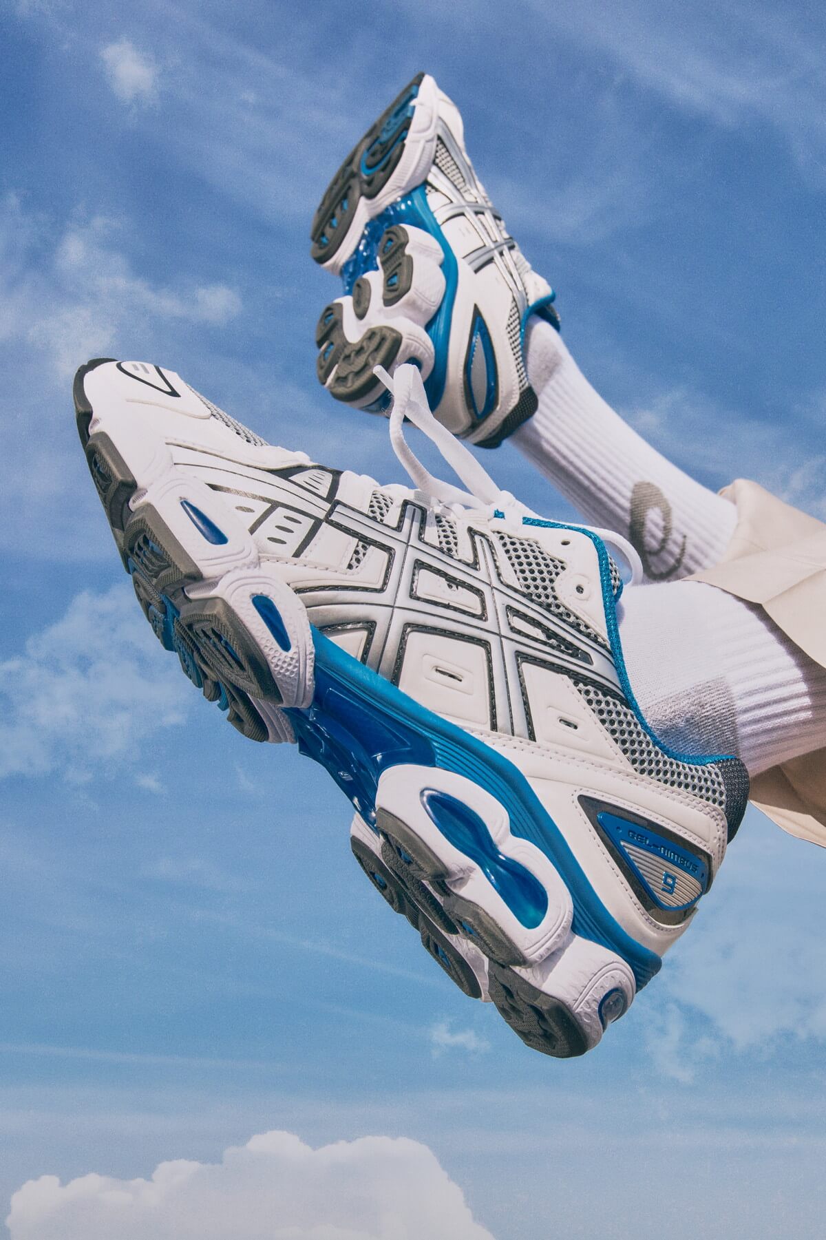 ASICS SportStyle Gel-Nimbus 9 White / Lake Drive