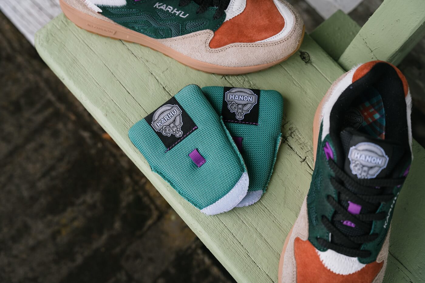 Karhu x HANON Legacy 96 "Highland Games" smoke gray / trekking green