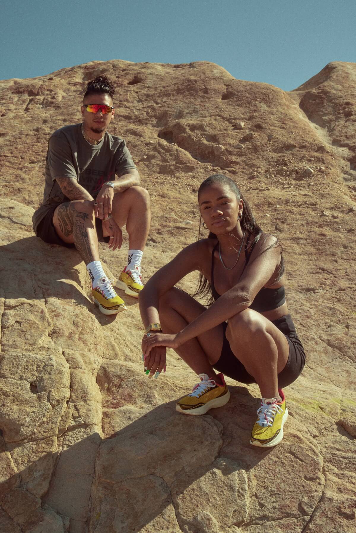 model shots - Saucony x Diet Starts Monday - Endorphin Pro - Diet Yellow / Jaune - S70561-1