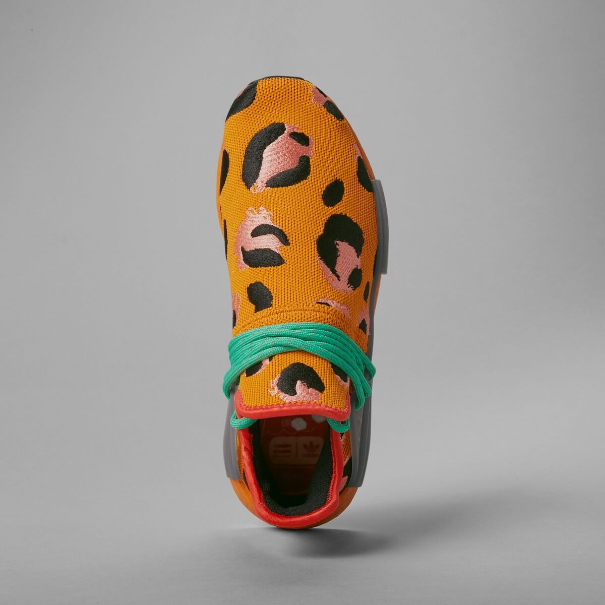 adidas Originals x Pharrell Hu NMD Animal Print - Focus Orange / Core Black / Screaming Green - GZ4439