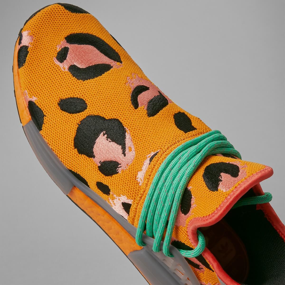 adidas Originals x Pharrell Hu NMD Animal Print Focus Orange / Core Black / Screaming Green