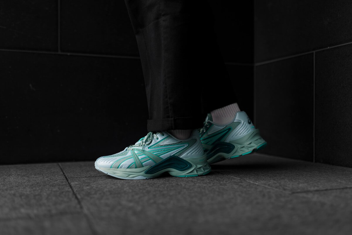 ASICS x Kiko Kostadinov - HN2-S Protoblast - Shaded Spruce/Aquatic - 1201A246-300 - on feet