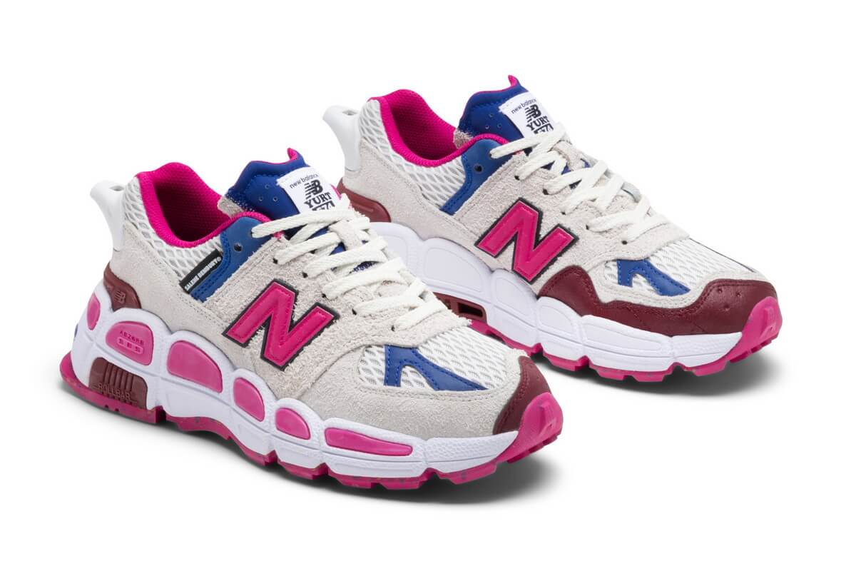 New Balance x Salehe Bembury - MS574YSA - White / Team Royal / Pink