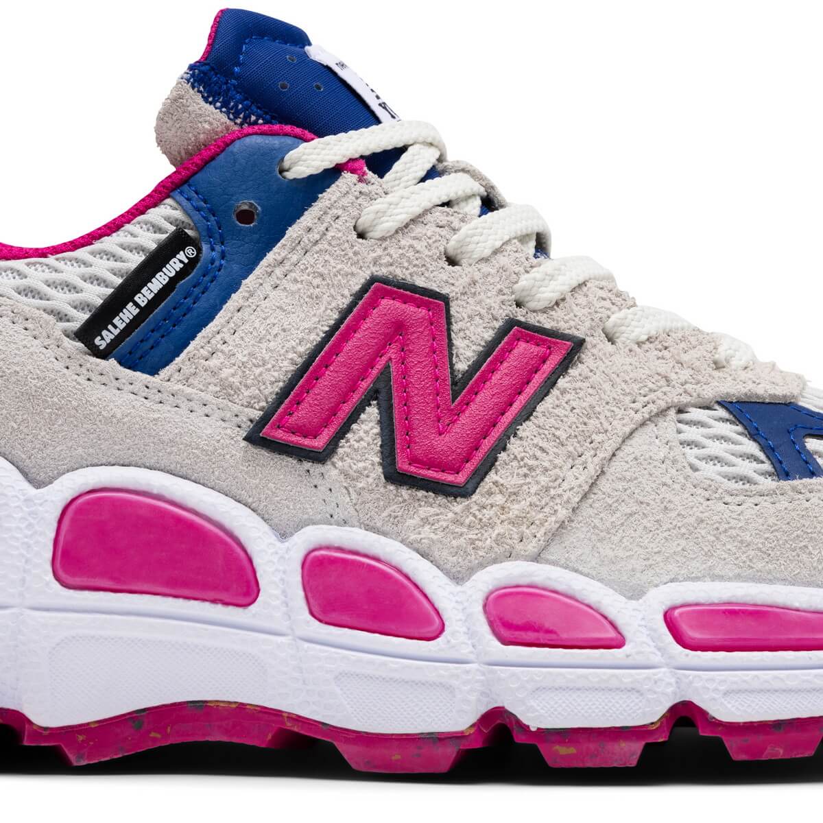 New Balance x Salehe Bembury - MS574YSA - White / Team Royal / Pink