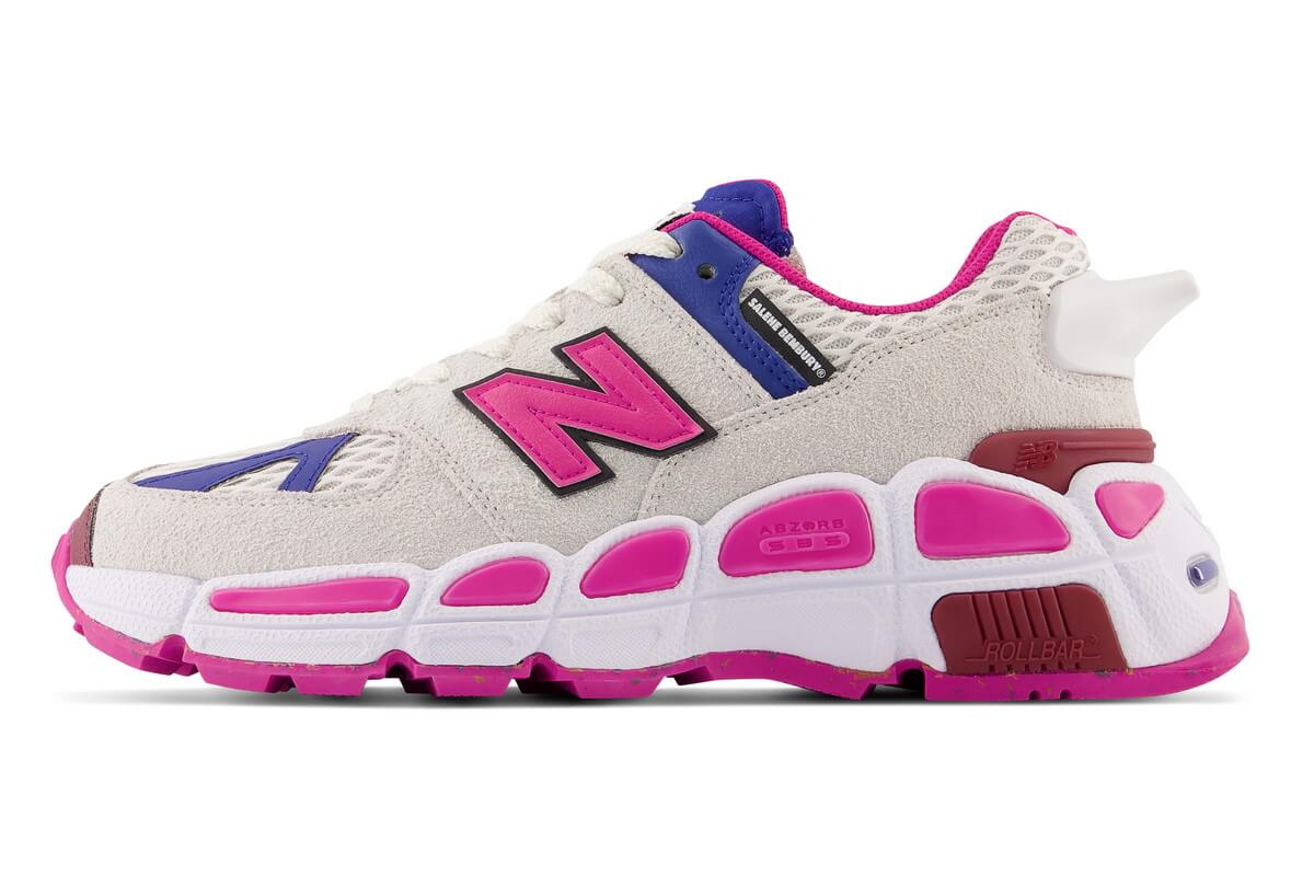 New Balance x Salehe Bembury - MS574YSA - White / Team Royal / Pink