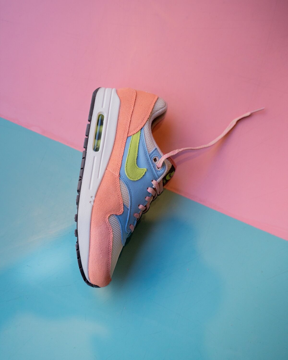 product: Nike Air Max 1 - Light Madder Root / Vivid Green - Rattan - DV3196-800