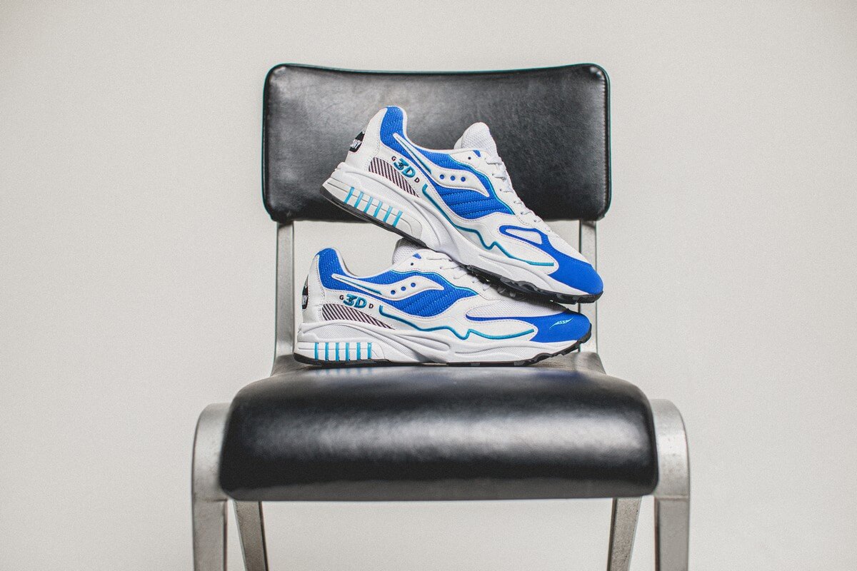 Saucony 3D Grid Hurricane - White/Royal - S70646-2